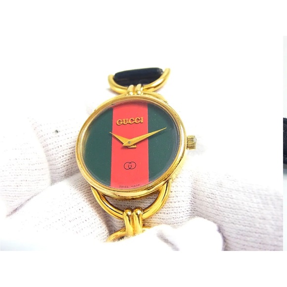 Sold Gucci 6000L Sharry Shelly Dilal 25mm Ladies Women's Swiss Qz Watch Working - Picture 3 of 16